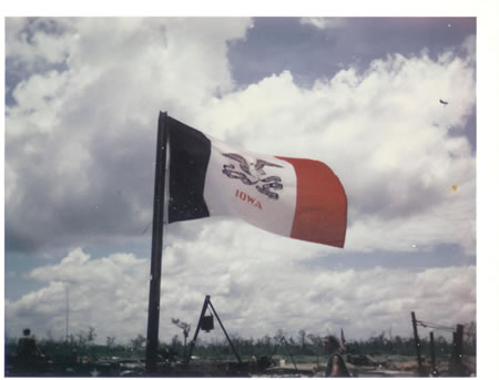 Gela_July_9,_1969_-_Received_my_Iowa_flag_from_Congressman_Culver_today.__Iowa_flag_flying_over_Vietnam._fs