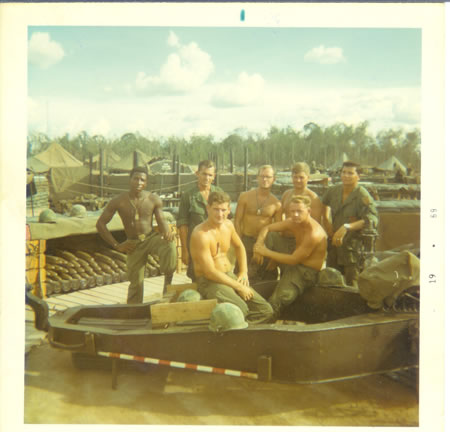 Gela_June_27,_1969_-_Lt_to_Rt_Dick_Bennitt,_Jim_Mason,_Mel_Stevens,_Steve_Hunt,_Dick_Sweat._Ft._Roger_Mercer_&_Don_Dixon_fs