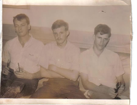 R-L_Me,_Watson_&_Anderson_getting_drunk_in_Siagon_fs